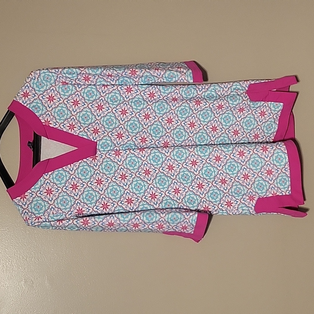 Aqua Et Sole Womens Small UPF 50+ Kaleidoscope Print Swim Resort Sun Dress - Picture 1 of 4